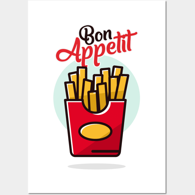 Bon Appetit Potato Wall Art by VEKTORKITA